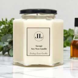 Savage Candle, Fresh Masculine Fragrance, Strong Scented Soy Wax Candles - thumbnail 2