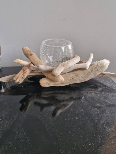 Driftwood Tealight Holder