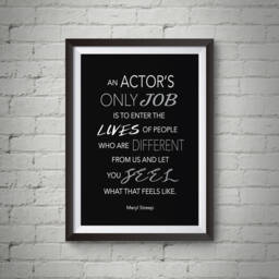 An Actor's Only Job Wall Art - Printable Art, Posters, Actor Gifts, Gifts For Actors, Last Minute Gift - thumbnail 1