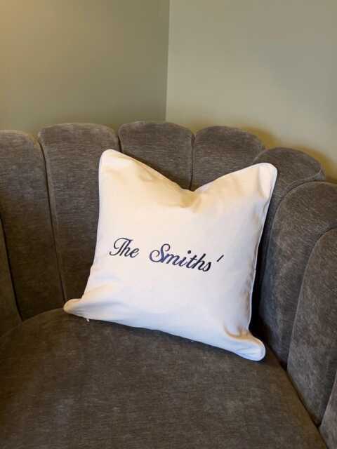 Personalised Cushion Custom Embroidered Scatter Cushion - image 1