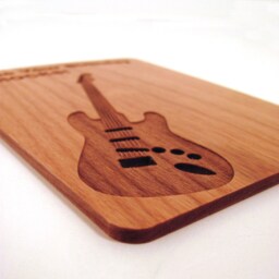 Real Wood Birthday Card - Hope Your Rocks Laser Engraved Cut - thumbnail 4