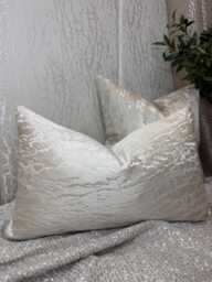 "Marble Champagne Cushion Cover, Luxury Throw Pillow Case 12"" X 20" - thumbnail 1
