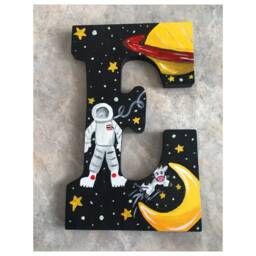 Hand Painted Outer Space Letters - Per Letter - thumbnail 4