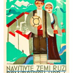 Bulgaria Print Vintage Traditional Bulharsko Travel Poster - thumbnail 2