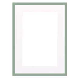 Pale Green Photo Frame Light Greens A4 A5 A6 A3 A2 With Matt/Mount White - Frames Made To Order UK - Certificate - thumbnail 2