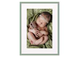 Pale Green Photo Frame Light Greens A4 A5 A6 A3 A2 With Matt/Mount White - Frames Made To Order UK - Certificate