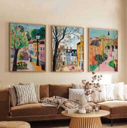 Set Of 3 Cheltenham Posters, England Travel Prints, UK Town Poster Set, Wall Art, Cotswolds Architecture Prints - thumbnail 1