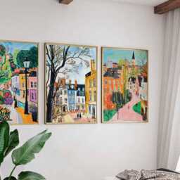 Set Of 3 Cheltenham Posters, England Travel Prints, UK Town Poster Set, Wall Art, Cotswolds Architecture Prints - thumbnail 2