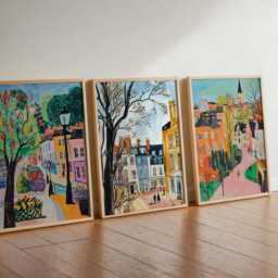 Set Of 3 Cheltenham Posters, England Travel Prints, UK Town Poster Set, Wall Art, Cotswolds Architecture Prints - thumbnail 3