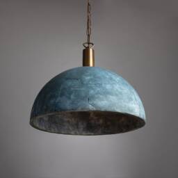 Kauri Organic Ceramic Dome Pendant Light Blue Earth 14.5'' Ip20 - thumbnail 2