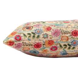 Secret Garden Tapestry Boudoir Cushion. Wildflower Floral Design in Multicoloured. 17x12 - thumbnail 2