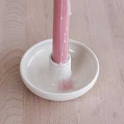 Dune Handmade Porcelain Candlestick Holder - thumbnail 3