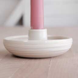 Dune Handmade Porcelain Candlestick Holder - thumbnail 2