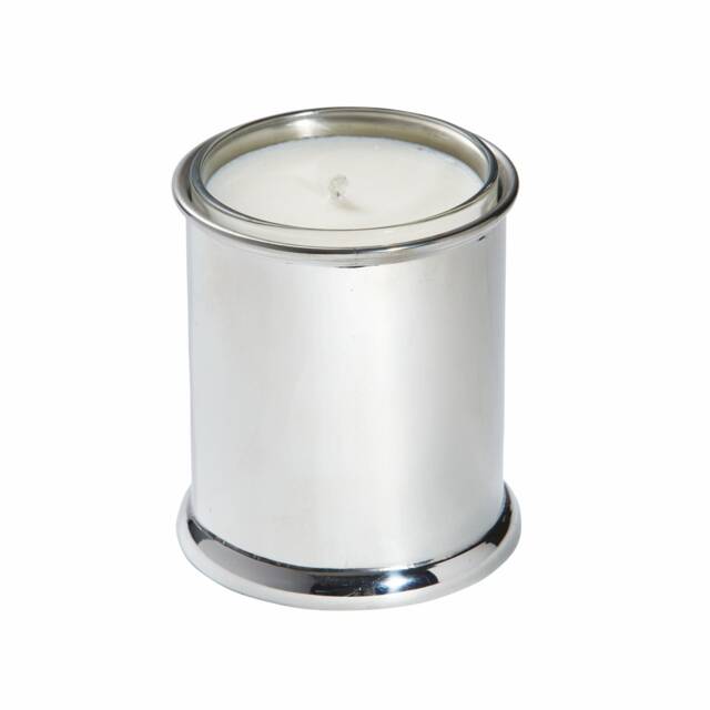 Plain Bright Polished Pewter Candle Votive - Free Engraving Option Wentworth - image 1
