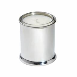 Plain Bright Polished Pewter Candle Votive - Free Engraving Option Wentworth - thumbnail 1