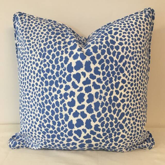 Decorative Cushion Cover - Throw Pillow Accent Outdoor - P Kaufmann Indoor/Cape Cosmos Col Azure - image 1