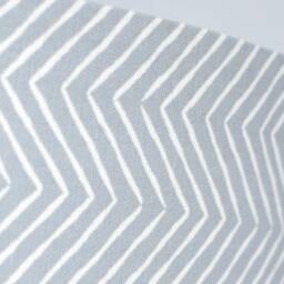 Grey Geometric Lampshade With Gold Lining in Funky Zig Zag Chevron Pattern, Standard Or Ceiling Drum Light Shade Handmade By Vivid Shades - thumbnail 3