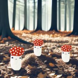 Mushroom Baby Rattle Soft Knit Lambswool Newborn Toy - thumbnail 4
