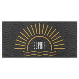 Custom Beach Towel With Name Personalized Towels. Monogram Towel, Towels, Gifts, Bridesmaid Gift, Spa Accessories - thumbnail 2