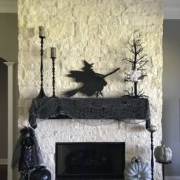 Flying Witch Wall Hanging Halloween Decor Witchcraft Wicked Rustic Home Magic Spell Trick Or Treat - thumbnail 4