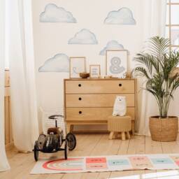 Large Color Story Clouds - Fabric Wall Decal Mej - thumbnail 3