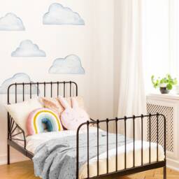 Large Color Story Clouds - Fabric Wall Decal Mej - thumbnail 1