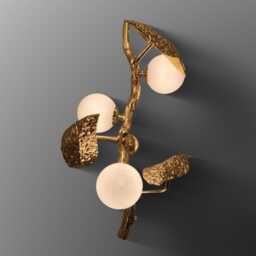 Rose Gold Triple Globe Wall Sconce - Modern Accent Lighting