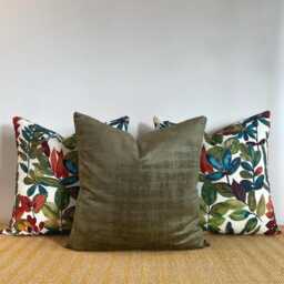 Autumn Leaves Cotton Cushion Handmade Spice Decor, Multiple Sizes - thumbnail 3