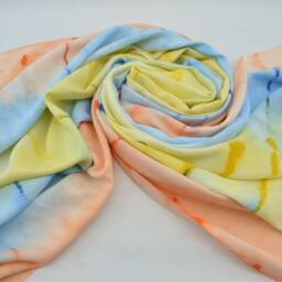 Colorful Towel, Surfer Beach Towel, Dye Towel, Turkish Peshtemal, 38''x65 - thumbnail 4
