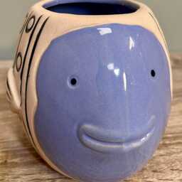 Ceramic Blue Fish Indoor Plant Pot Seaside Cosy Home D??cor Marine Ocean Ornamental Planter - thumbnail 4