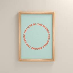 The Words You Speak Print Wall Art Poster Minimal - thumbnail 2