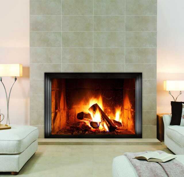 Fireplace Wall Decal Peel & Stick Mural - Realistic Fire 10 - image 1