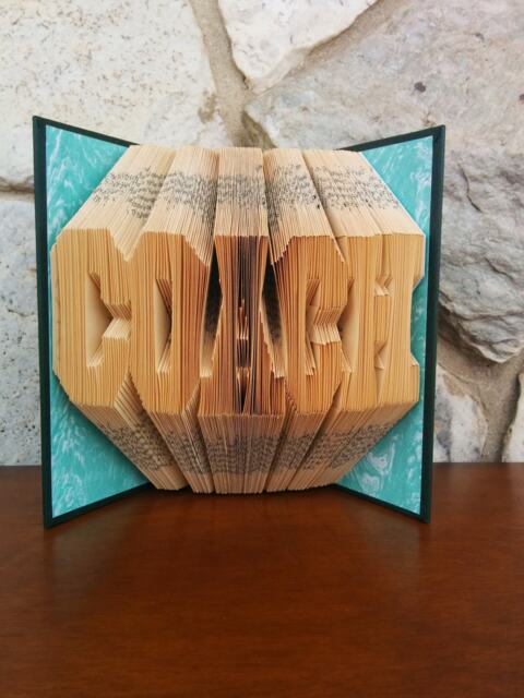 Coach - Folded Book Art Fully Customizable, Football, Cheer, Soccer, Basketball, Baseball - image 1