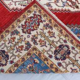 6'9x9'8 Tekke Medallion Luxury Farmhouse Area Rug, Afghan Large Handmade Wool Brand New Kazak Design Rug Bedroom Office D??cor - thumbnail 4