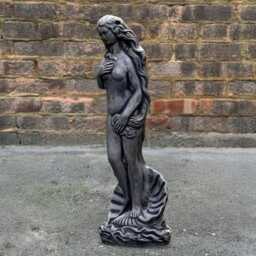 Concrete Venus Statue Birth Of Sculpture Garden Woman Decoration Outdoor Cement Art Handmade Classical Figurine Rustic Yard Ornament - thumbnail 3