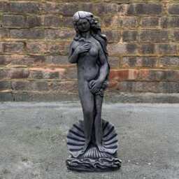 Concrete Venus Statue Birth Of Sculpture Garden Woman Decoration Outdoor Cement Art Handmade Classical Figurine Rustic Yard Ornament - thumbnail 1