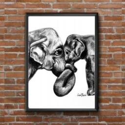 Elephant Nursery Print Baby Animal Art, Inspirational Decor - thumbnail 2