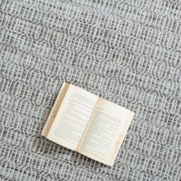 Handmade Cotton Rug , Marie Global Cream Area Rug, White Grey Carpet For Living Room, Bedroom Or Kitchen , Grey Cotton Rug - Therugbasket - thumbnail 3