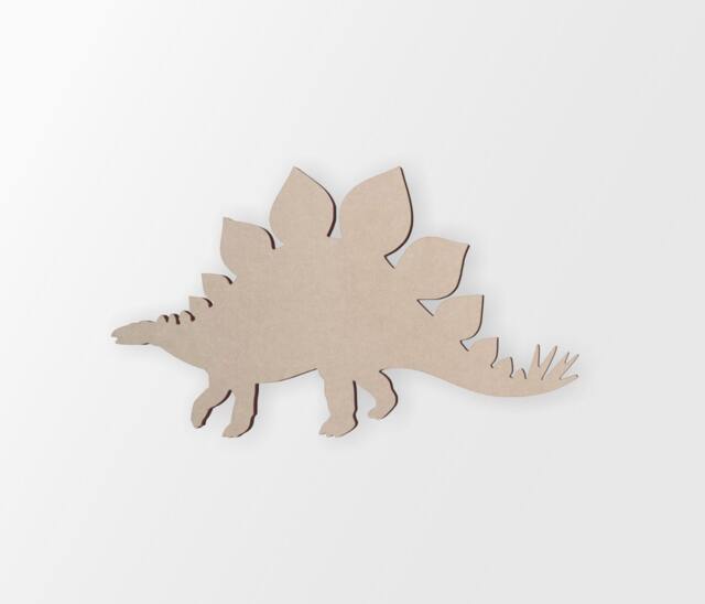 stegosaurus Silhouette Wall Art , Unfinished & Available in Many Sizes Wide - image 1