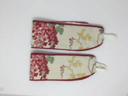 One Pair Of Laura Ashley Wisteria Cranberry Curtain Tie Holdbacks Backs - thumbnail 1