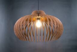Wood Ceiling Lamp, Wooden Light, Wood Pendant Light, Chandelier Lighting, Geometric Lamp, Dining Light, Pendant Lights Wood, Modern Light - thumbnail 1