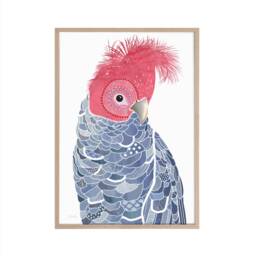 Gang Gang Cockatoo Print, Bird Cockatoo, Painting, Australian Native, Australian Bird, Animal, Art - thumbnail 2