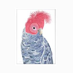 Gang Gang Cockatoo Print, Bird Cockatoo, Painting, Australian Native, Australian Bird, Animal, Art - thumbnail 3