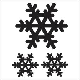 Glitter Snowflakes Wall Stickers. Festive Christmas Decoration - thumbnail 3