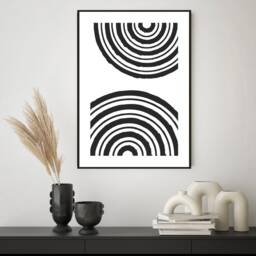 Modern Minimalist Print, Abstract Arch Wall Art, Decor, Living Room Home Print, Poster - thumbnail 2