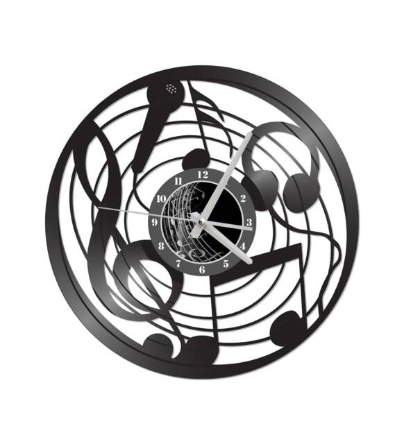Free Shippingfree Shipping Music Themed Vinyl Record Clock - image 1