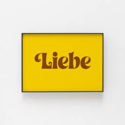 Liebe German Word Print Love Wall Art Bold Typography Colourful Dictionary Poster - thumbnail 3