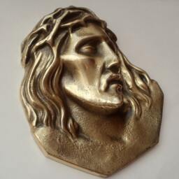 Genuine Brass Jesus Christ Portrait 3D Wall Art Brass Plaque Catholic Home Decor Religious Hanging Gift Idea For Christian Biblical - thumbnail 4