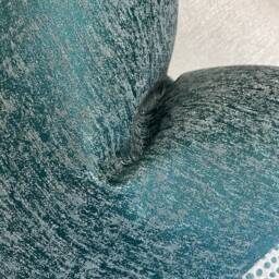 Teal Textured Cushion Cover Made in John Lewis Partners Fabric Handmade Designer High Quality Double Sided in UK - thumbnail 4