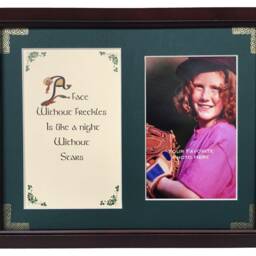 A Face Without Freckles Like Night Stars Personalized Framed Blessing Irish Pride Gift Custom Wall Art - thumbnail 2